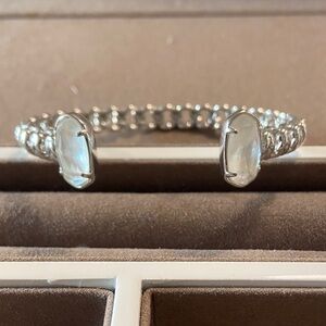 Kendra Scott Elegant Silver Bracelet with White Accents